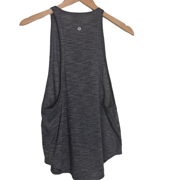 Lululemon Open-Back Muscle Tank - Space Dye Grey - Lightweight & Breathable Sz:S - Picture 3 of 7